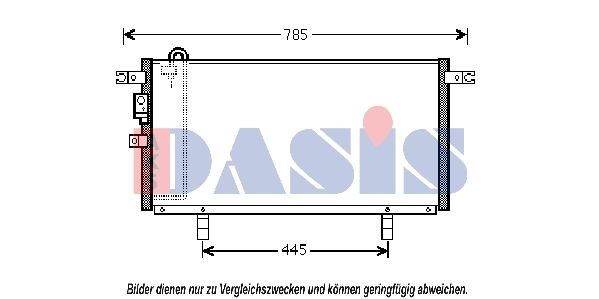 AKS DASIS Air conditioning condenser Article number: 142027N cheaply