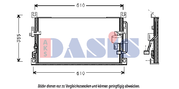 AKS DASIS Air conditioning condenser Article number: 142110N cheaply