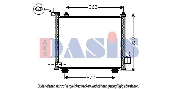 AKS DASIS Air conditioning condenser Article number: 152033N cheaply