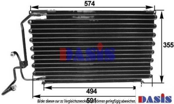 AKS DASIS Air conditioning condenser Article number: 162040N cheaply