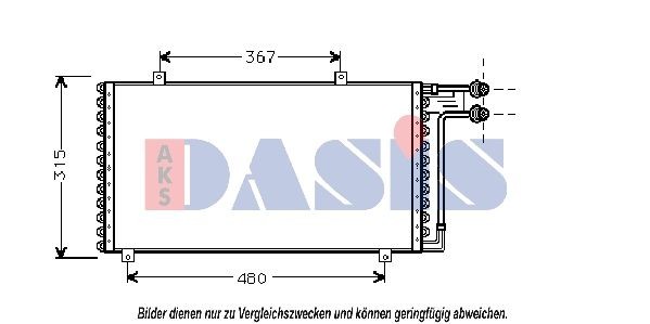 AKS DASIS Air conditioning condenser Article number: 162170N cheaply