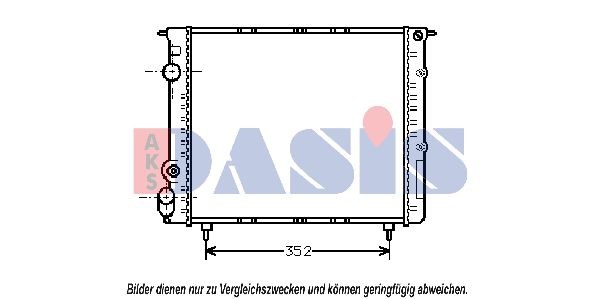 AKS DASIS Engine radiator Article number: 180880N cheaply
