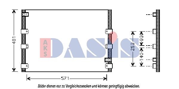 AKS DASIS Air conditioning condenser Article number: 212019N cheaply