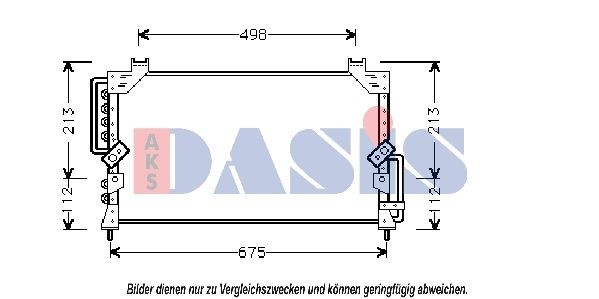 AKS DASIS Air conditioning condenser Article number: 212490N cheaply