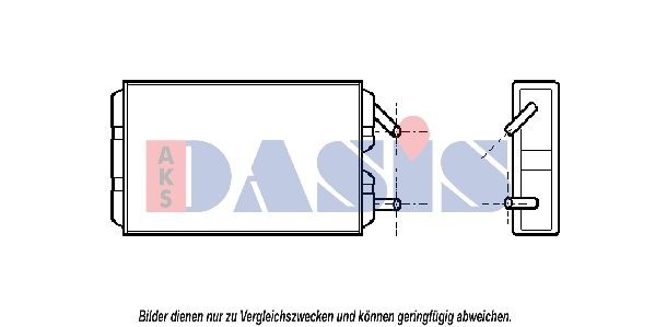 AKS DASIS Heater matrix Article number: 229080N cheaply