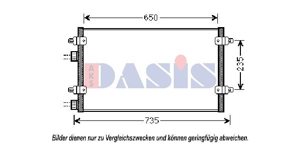 AKS DASIS Air conditioning condenser Article number: 302004N cheaply