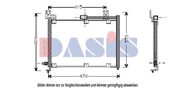 AKS DASIS Air conditioning condenser Article number: 322040N cheaply