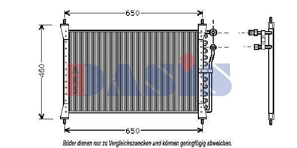 AKS DASIS Air conditioning condenser Article number: 372090N cheaply
