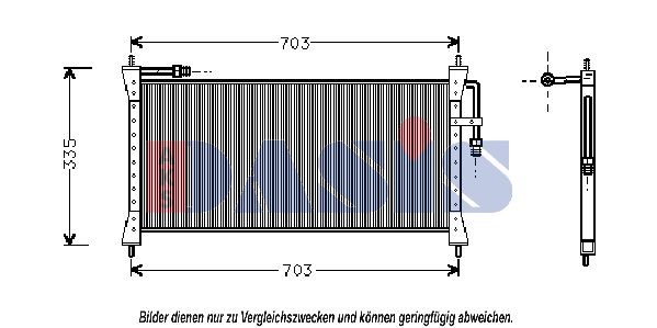 AKS DASIS Air conditioning condenser Article number: 372100N cheaply