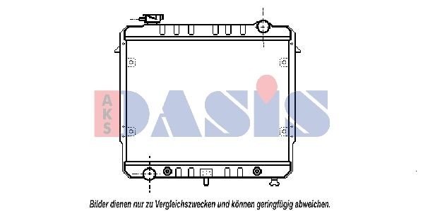 AKS DASIS Engine radiator Article number: 520010N cheaply