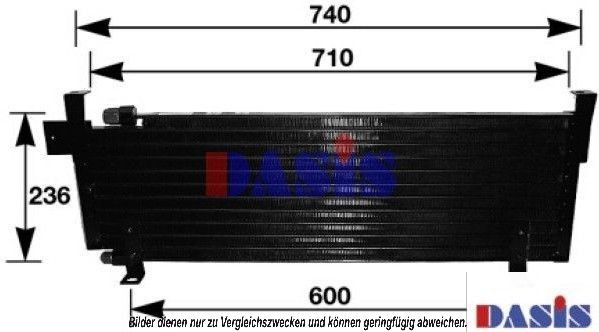 AKS DASIS Air conditioning condenser Article number: 520046N cheaply