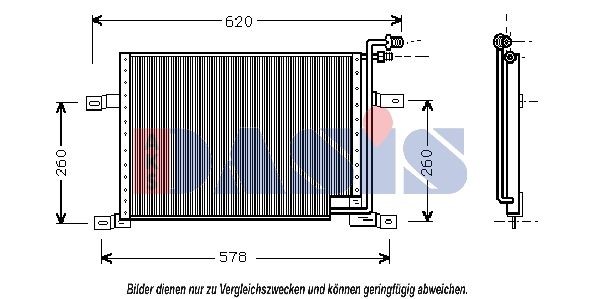 AKS DASIS Air conditioning condenser Article number: 522014N cheaply