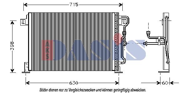 AKS DASIS Air conditioning condenser Article number: 522630N cheaply