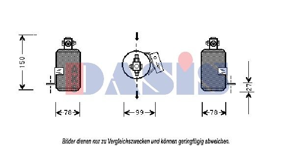 AKS DASIS Dryer, air conditioning Article number: 801470N cheaply