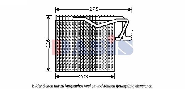 AKS DASIS Air conditioning evaporator Article number: 820318N cheaply