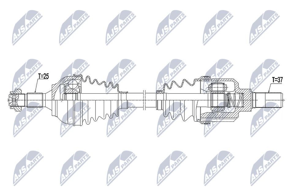 NTY Drive shaft Article number: NPW-CT-101 cheaply
