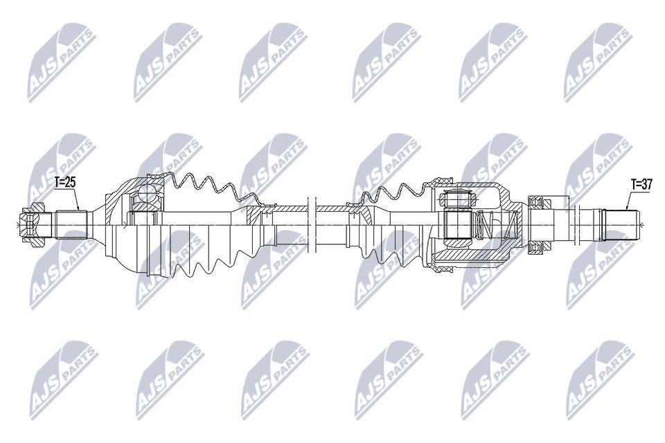 NTY Drive shaft Article number: NPW-CT-107 cheaply