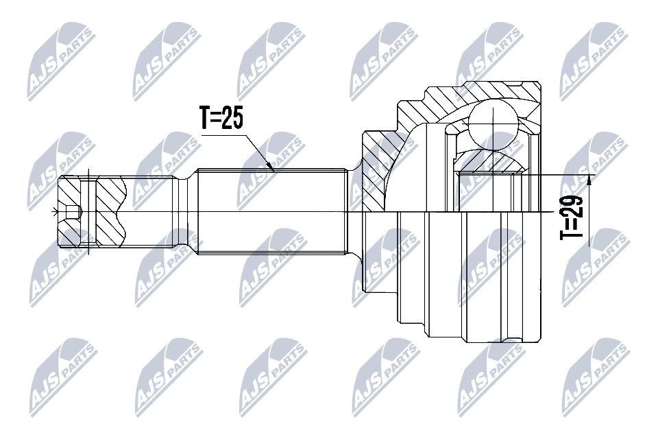 NTY Joint kit, drive shaft Article number: NPZ-NS-093 cheaply