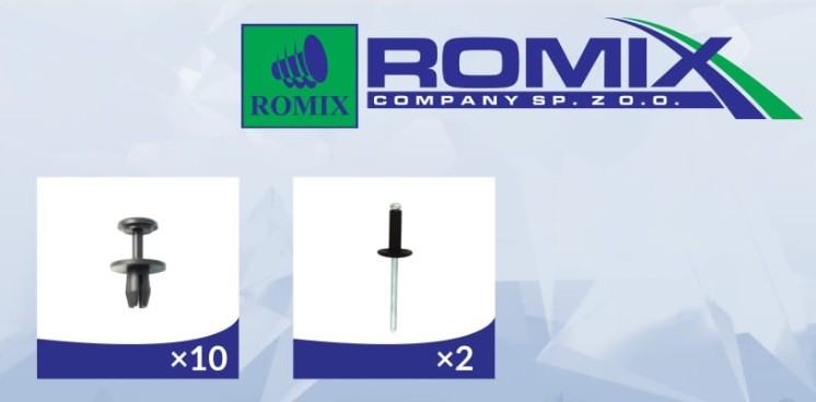 ROMIX Wheel arch liner Article number: 91002 cheaply
