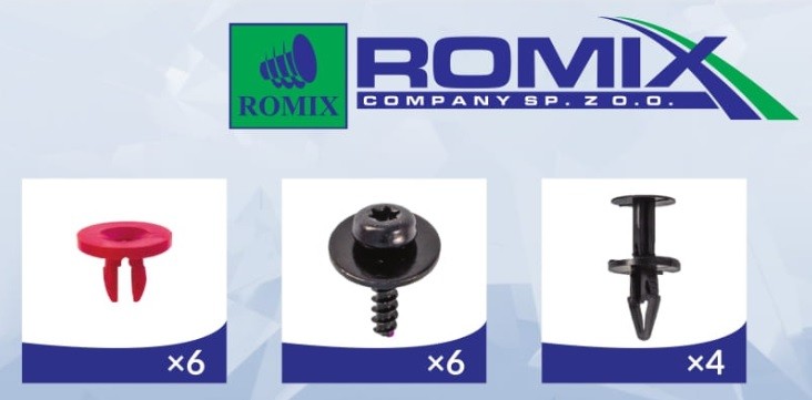 ROMIX Mont.sats, stötfångare Artikelnummer: 92001 billigt
