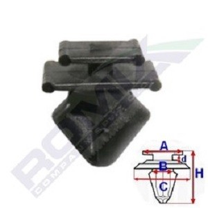 ROMIX Clip, trim / protective strip Article number: 12407 cheaply