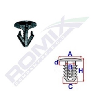 ROMIX Clip, trim / protective strip Article number: B18114 cheaply