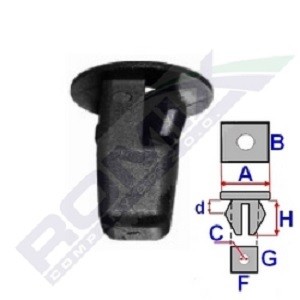 ROMIX Clip, trim / protective strip Article number: B21006 cheaply