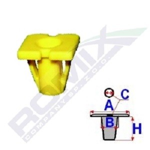 ROMIX Clip, trim / protective strip Article number: C50235 cheaply