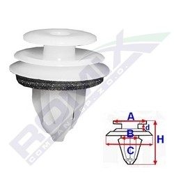 ROMIX Clip, trim / protective strip Article number: C60553 cheaply