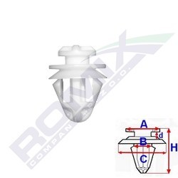 ROMIX Clip, trim / protective strip Article number: C60565 cheaply