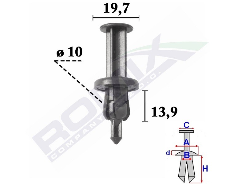 ROMIX Clip, bumper Article number: C70343 cheaply