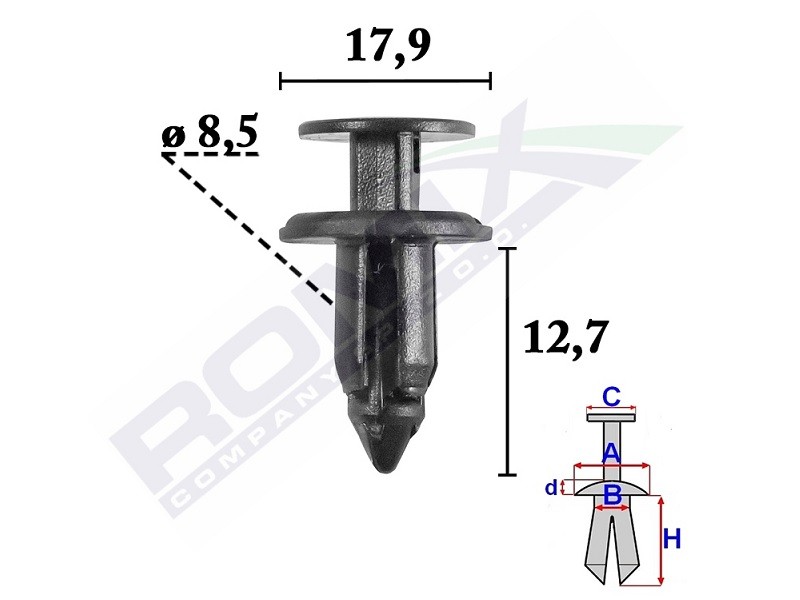 ROMIX Clip, trim / protective strip Article number: C70579 cheaply