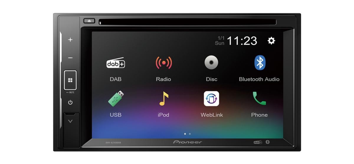 PIONEER Multimedie radio Varenummer: AVH-A240DAB billige