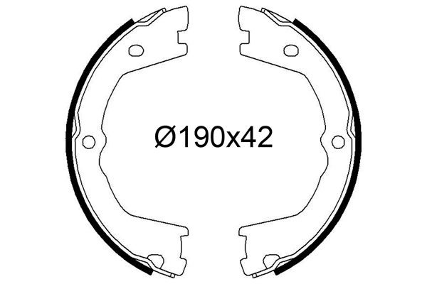 VALEO Brake Shoe Set Article number: 564262 cheaply
