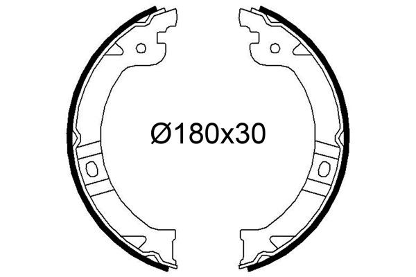 VALEO Brake Shoe Set Article number: 564266 cheaply