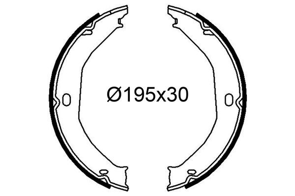 VALEO Brake Shoe Set Article number: 564284 cheaply