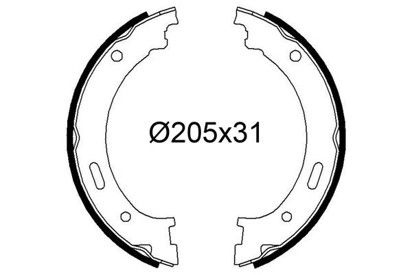 VALEO Brake Shoe Set Article number: 564292 cheaply