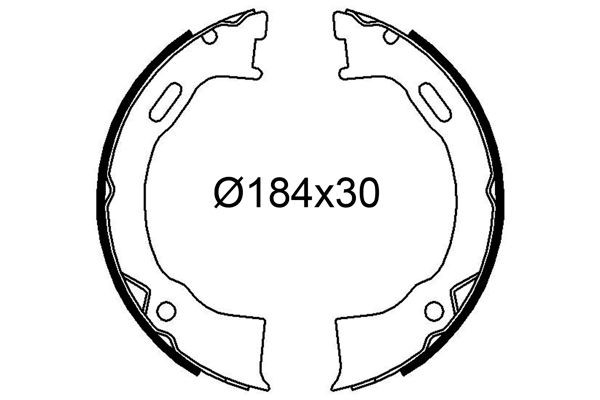 VALEO Brake Shoe Set Article number: 564299 cheaply