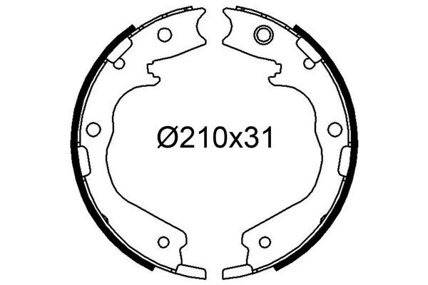 VALEO Brake Shoe Set Article number: 564325 cheaply