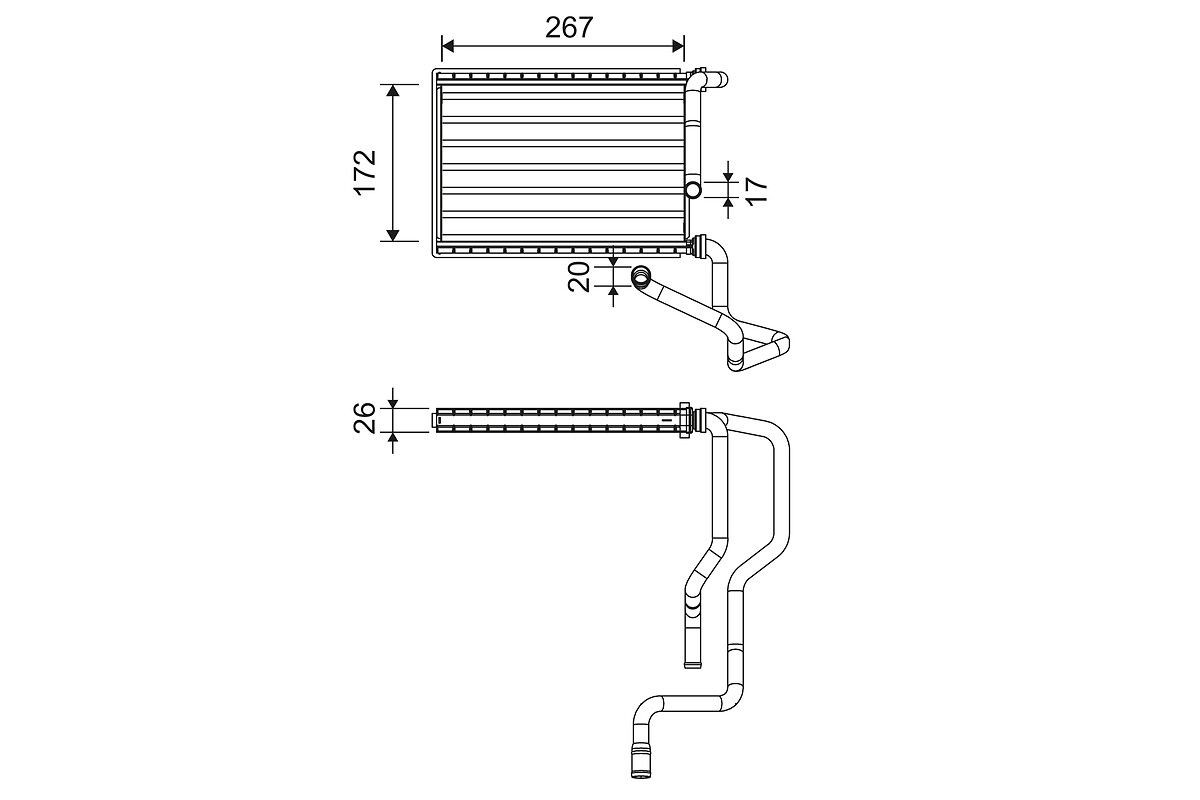 VALEO Heater matrix Article number: 811579 cheaply
