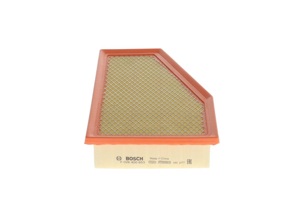 BOSCH Air filter Article number: F 026 400 653 cheaply