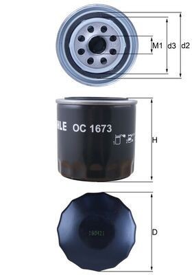 KNECHT Oil filter Article number: OC 1673 cheaply