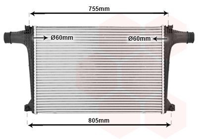 VAN WEZEL Intercooler Article number: 03014706 cheaply