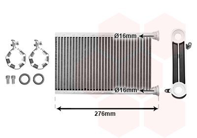 VAN WEZEL Heater matrix Article number: 06016701 cheaply