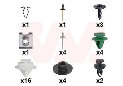 VAN WEZEL Mounting Kit, mud guard Article number: 2126796 cheaply