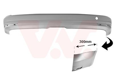 VAN WEZEL 5854544 Zadnji odbijač CADDY 2.0 TDI 150 KM Dizel