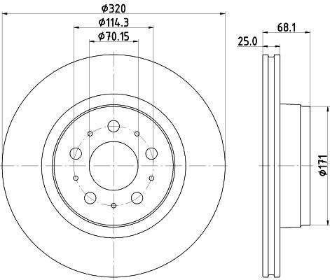 MINTEX Brake disc Article number: MDC3019C cheaply