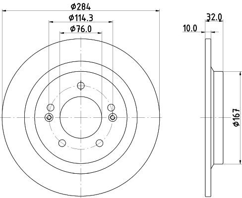 MINTEX Brake disc Article number: MDC3027C cheaply