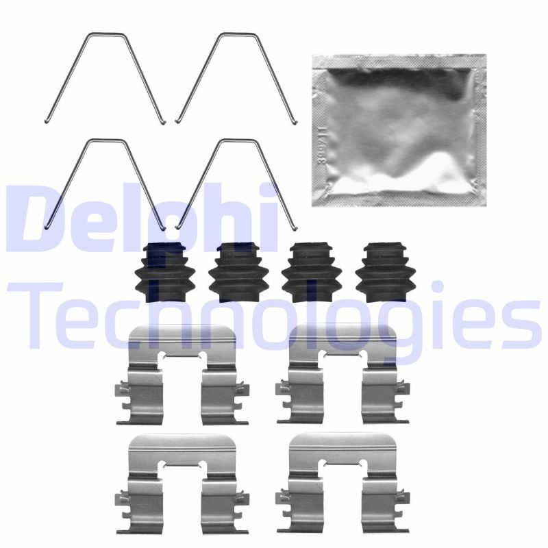 DELPHI LX0726 Lisakomplekt, ketaspiduriklotsid OPTIMA 2.4 MPi 171 HP Bensiin