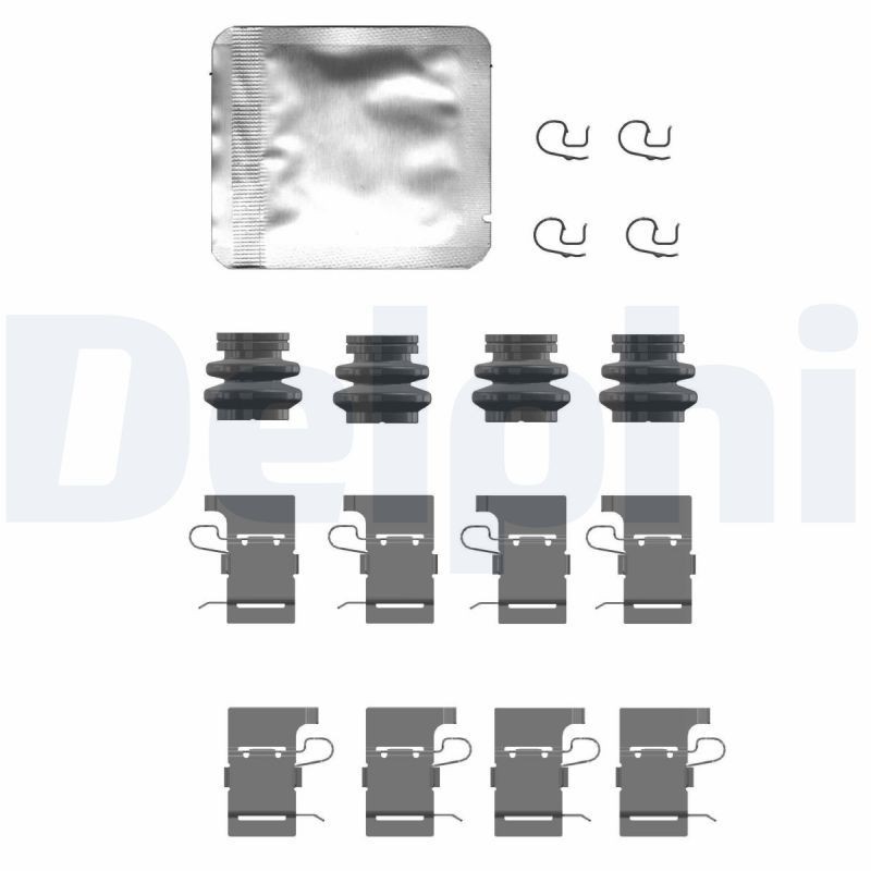 DELPHI LX0732 Lisakomplekt, ketaspiduriklotsid T-ROC 1.5 TSI 150 HP Bensiin